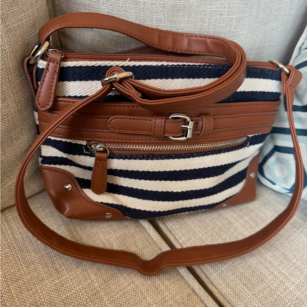 Nautical striped crossbody bag - Picture 3 of 16